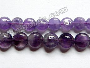 Amethyst A  -  Puff Coin  15"