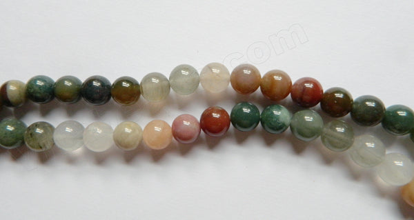 B YanYuan Ombre Agate  -  Smooth Round 16"