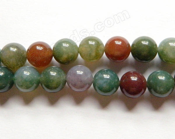 New India Agate  -  Smooth Round  15"