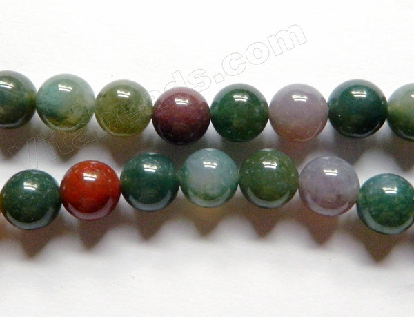 New India Agate  -  Smooth Round  15"