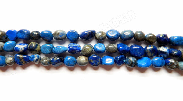 Natural Lapis Lazuli AAA -  Small Tumble Nuggets  15"