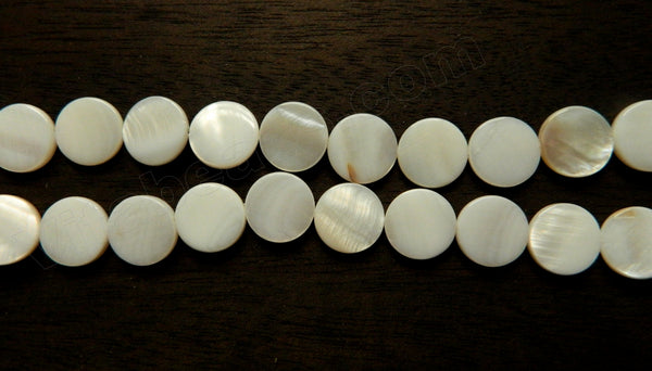 Mother of Pearl (White) - Puff Coins 16"