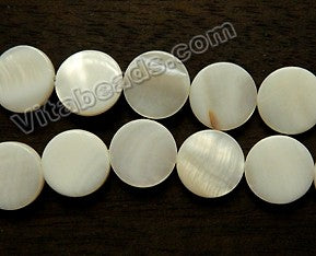 Mother of Pearl (White) - Puff Coins 16"