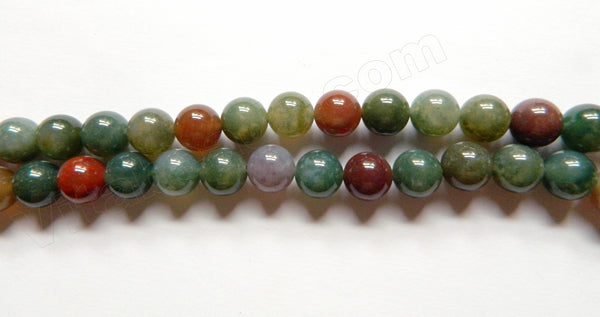 New India Agate  -  Smooth Round  15"