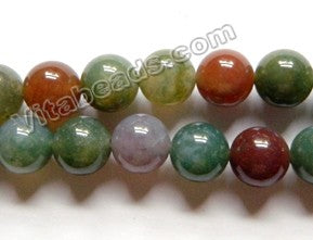 New India Agate  -  Smooth Round  15"