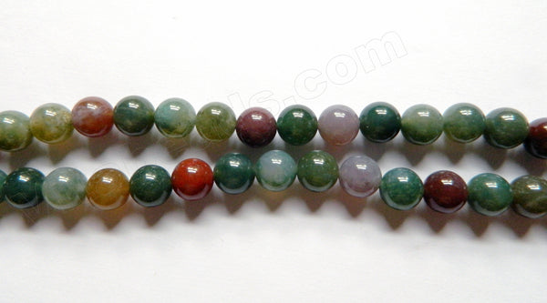New India Agate  -  Smooth Round  15"
