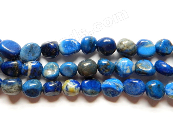 Natural Lapis Lazuli AAA -  Small Tumble Nuggets  15"