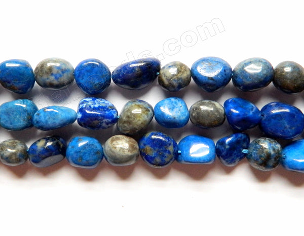 Natural Lapis Lazuli AAA -  Small Tumble Nuggets  15"
