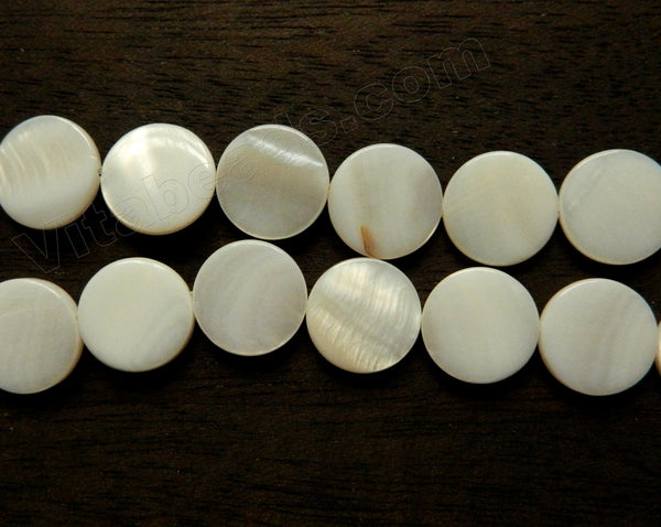 Mother of Pearl (White) - Puff Coins 16"