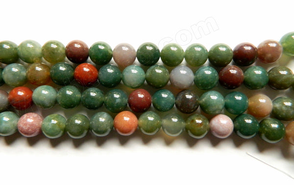 New India Agate  -  Smooth Round  15"