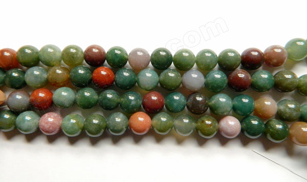 New India Agate  -  Smooth Round  15"
