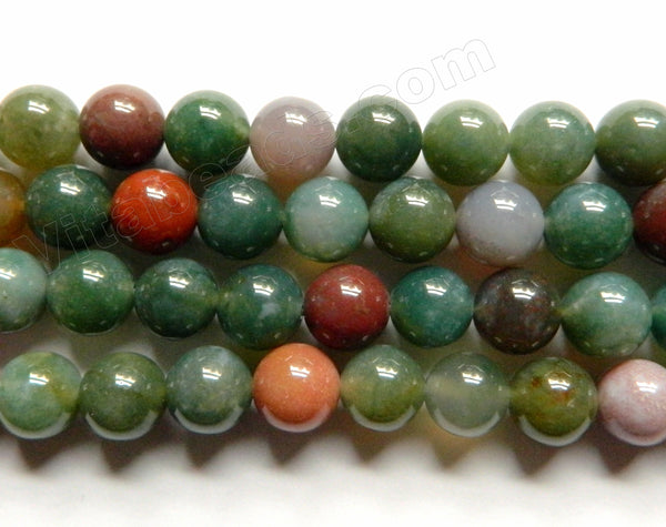 New India Agate  -  Smooth Round  15"