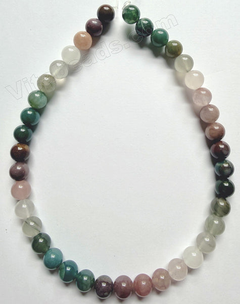 B YanYuan Ombre Agate  -  Smooth Round 16"