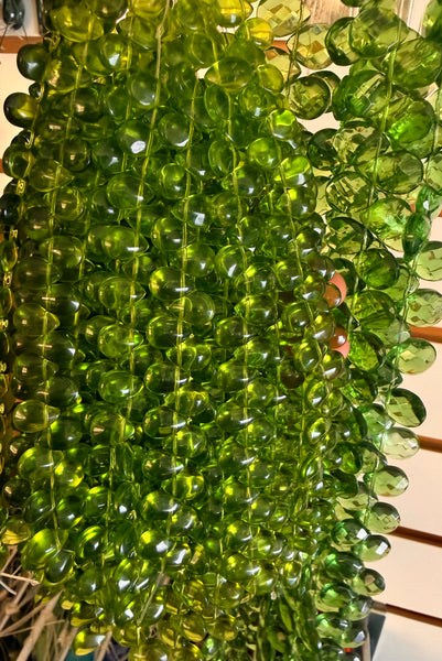 Peridot Crystal  -  Puff Briolette
