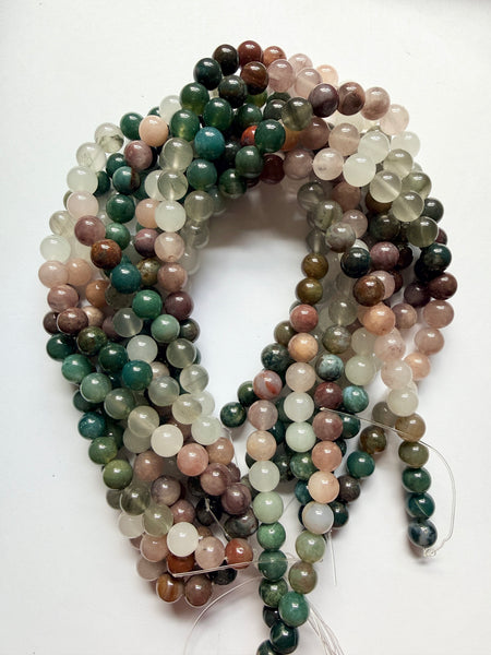 B YanYuan Ombre Agate  -  Smooth Round 16"