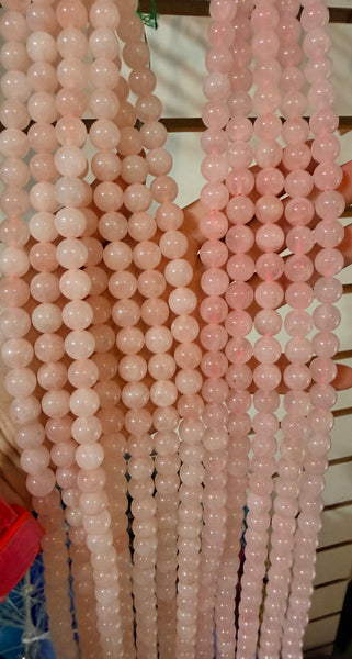 Rose Quartz - Smooth Round  16"