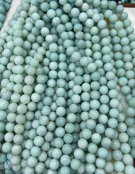 Amazonite A - Smooth Round  16"