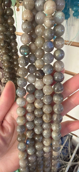 Dark Labradorite AA  -  Smooth Round  16"