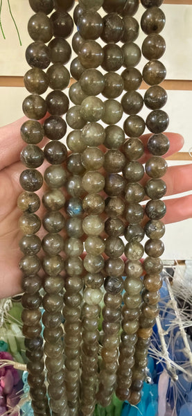 Dark Labradorite AA  -  Smooth Round  16"