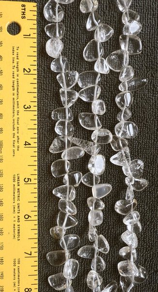 Rock Crystal  -  Irregular Smooth Drop Nuggets 16"