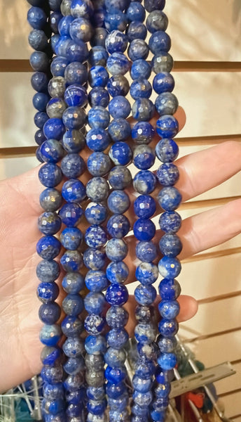 Lapis Lazuli A -  Faceted Round  15"