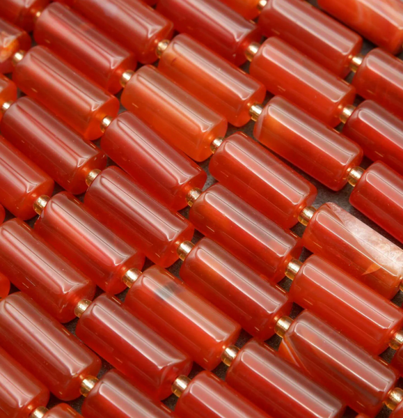 Carnelian  -  Round Tube   16"