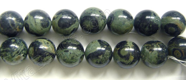 Kambaba  -  Smooth Round Beads  16"