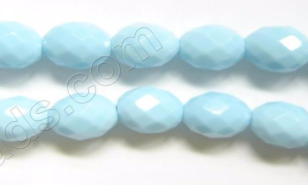 Faceted Eggs - 042 Amazonite Qtz  16"