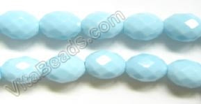 Faceted Eggs - 042 Amazonite Qtz  16"