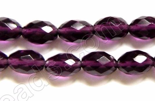 Faceted Eggs - 039 Amethyst Qtz  16"