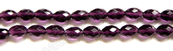 Faceted Eggs - 039 Amethyst Qtz  16"