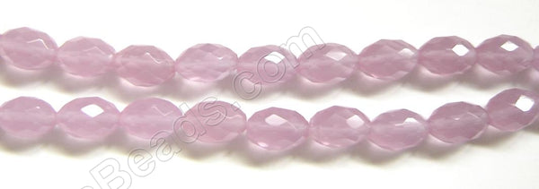 Faceted Eggs - 029 Rosy Chalcedony  16"