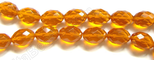 Faceted Eggs - 006 Orange Crystal  16"