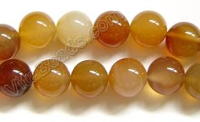 Natural Agate - Smooth Round 12 mm