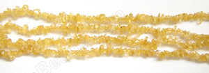 Citrine Natural A (India) - Chips  36"    6  mm