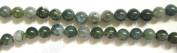 Moss Agate - Smooth Round  16"