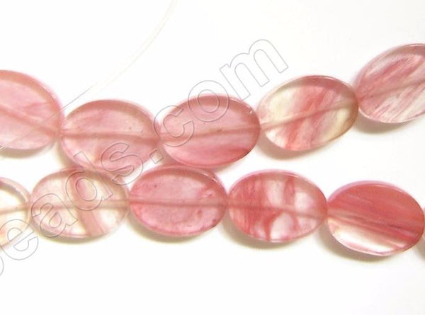 Cherry Quartz - Flat Oval 16"