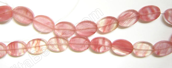 Cherry Quartz - Flat Oval 16"