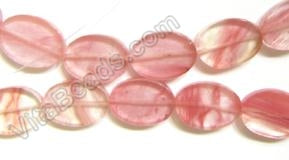 Cherry Quartz - Flat Oval 16"