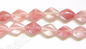 Cherry Quartz - Puff Diamond  16"