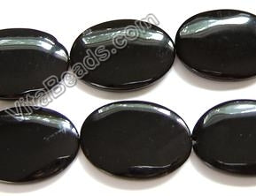 Black Onyx AA  -  Big Puff Ovals  16"