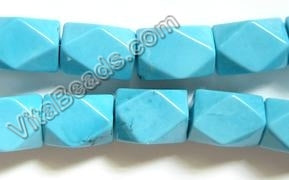 Stablelized Blue Turquoise  - Big Machine Cut Nuggets  16"