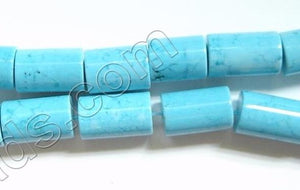 Stablelized Blue Turquoise - Round Tubes 16"