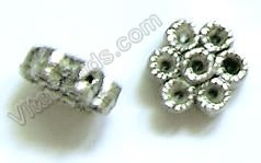 Metal Beads PJ - 1821 Flower Button