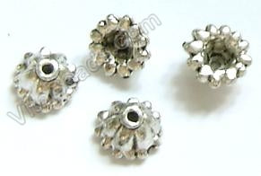 Metal Beads Flower Cab