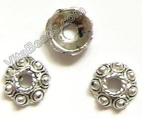 Metal Beads PJ - 1766 Flower Cab