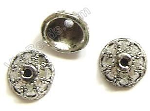 Metal Beads PJ - 1768 Flower Cab