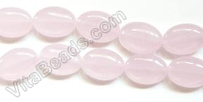 Pink Chalcedony Qtz  -  Puff Ovals   16"