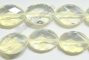 Faceted Oval  -  Pineapple Qtz  16"