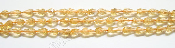 Citrine  -  Faceted Drop  14"
